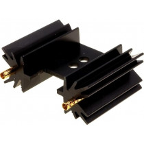 SK104-25STS; Heatsink: extruded; SOT32,TO220,TO3P; black; L: 25.4mm; 14K/W; FISCHER ELEKTRONIK