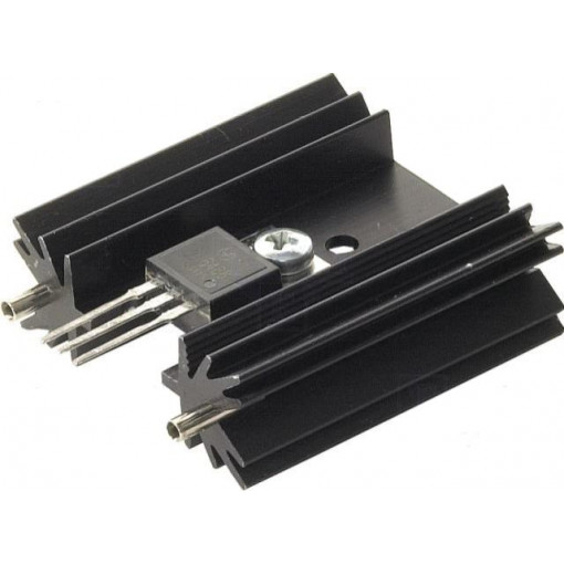 SK104-38STS; Heatsink: extruded; SOT32,TO220,TO3P; black; L: 38.1mm; 11K/W; FISCHER ELEKTRONIK
