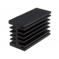 SK 112 75 SA; Heatsink: extruded; grilled; black; L: 75mm; W: 46mm; H: 33mm; 3.1K/W; FISCHER ELEKTRONIK