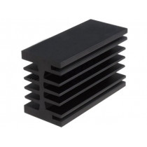 SK 112 75 SA; Heatsink: extruded; grilled; black; L: 75mm; W: 46mm; H: 33mm; 3.1K/W; FISCHER ELEKTRONIK
