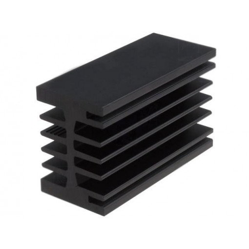 SK 112 75 SA; Heatsink: extruded; grilled; black; L: 75mm; W: 46mm; H: 33mm; 3.1K/W; FISCHER ELEKTRONIK