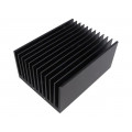 SK 121 150 SA; Heatsink: extruded; grilled; black; L: 150mm; W: 112mm; H: 67.5mm; FISCHER ELEKTRONIK