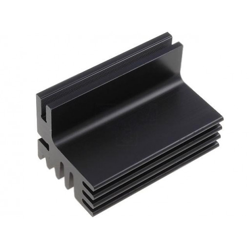 SK125-50SA; Heatsink: extruded; TO220; black; L: 50mm; W: 30mm; H: 28mm; 8K/W; FISCHER ELEKTRONIK