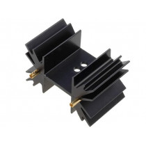 SK129-25STS; Heatsink: extruded; SOT32,TO220,TO3P; black; L: 25.4mm; 7.8K/W; FISCHER ELEKTRONIK