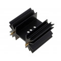 SK129-38STS; Heatsink: extruded; SOT32,TO220,TO3P; black; L: 38.1mm; 6.5K/W; FISCHER ELEKTRONIK