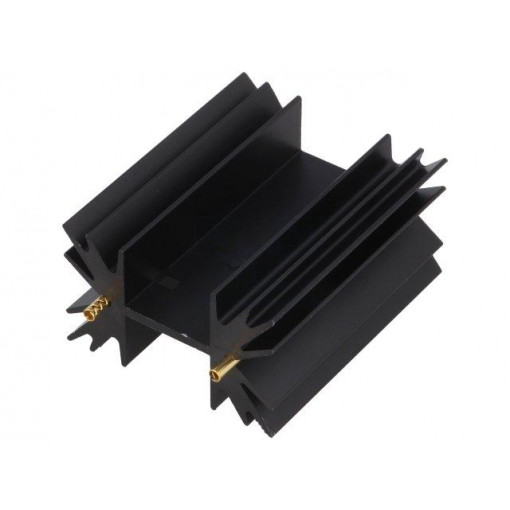 SK129-50STC; Heatsink: extruded; TO220; black; L: 50.8mm; 5.3K/W; anodized; FISCHER ELEKTRONIK