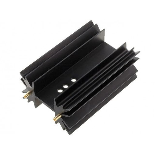 SK129-63STS; Heatsink: extruded; SOT32,TO220,TO3P; black; L: 63.5mm; 4.5K/W; FISCHER ELEKTRONIK