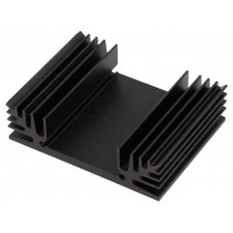 SK 185 50 SA; Heatsink: extruded; TO3; black; L: 50mm; W: 65mm; H: 18mm; 4.9K/W; FISCHER ELEKTRONIK