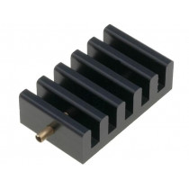 SK 400 20 1 X M3 L; Heatsink: extruded; grilled; TO218,TO220,TO247,TO248,TO3P; black; FISCHER ELEKTRONIK