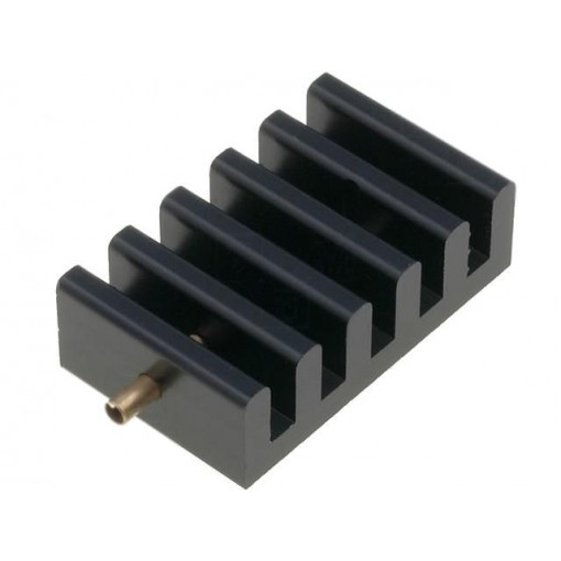SK 400 20 1 X M3 L; Heatsink: extruded; grilled; TO218,TO220,TO247,TO248,TO3P; black; FISCHER ELEKTRONIK