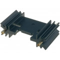SK409/25,4/STC; Heatsink: extruded; TO220,TO3P; black; L: 25.4mm; W: 45mm; H: 12.7mm; FISCHER ELEKTRONIK