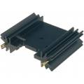 SK409/38,1/STC; Heatsink: extruded; TO220,TO3P; black; L: 38.1mm; W: 45mm; H: 12.7mm; FISCHER ELEKTRONIK