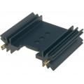 SK409/38,1/STS; Heatsink: extruded; TO220,TO3P; black; L: 38.1mm; W: 45mm; H: 12.7mm; FISCHER ELEKTRONIK
