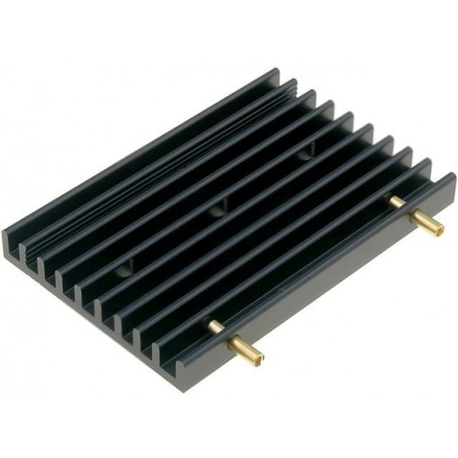SK 456 60 3 X M3 L; Heatsink: extruded; grilled; TO218,TO220,TO247,TO248,TO3P; black; FISCHER ELEKTRONIK