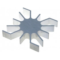 SK4610AL; Heatsink; LED; L: 51.5mm; W: 51mm; Ø: 26mm; H: 10mm; FISCHER ELEKTRONIK