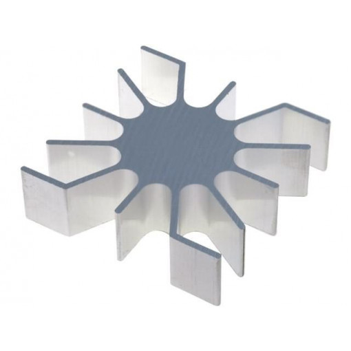 SK4615AL; Heatsink; LED; L: 51.5mm; W: 51mm; Ø: 26mm; H: 15mm; FISCHER ELEKTRONIK