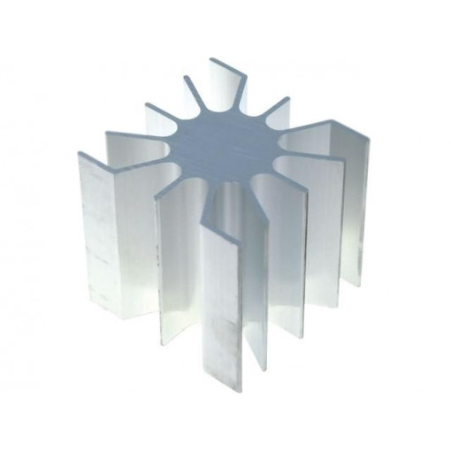 SK4650AL; Heatsink; LED; L: 51.5mm; W: 51mm; Ø: 26mm; H: 50mm; FISCHER ELEKTRONIK