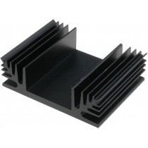 SK 48 50 SA; Heatsink: extruded; TO3; black; L: 50mm; W: 65mm; H: 20mm; 2.9K/W; FISCHER ELEKTRONIK