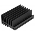 SK 514 75 SA; Heatsink: extruded; black; L: 75mm; W: 30mm; H: 52mm; 3.5K/W; anodized; FISCHER ELEKTRONIK