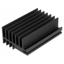 SK 514 75 SA; Heatsink: extruded; black; L: 75mm; W: 30mm; H: 52mm; 3.5K/W; anodized; FISCHER ELEKTRONIK