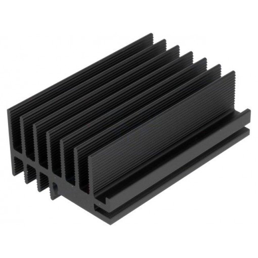 SK 514 75 SA; Heatsink: extruded; black; L: 75mm; W: 30mm; H: 52mm; 3.5K/W; anodized; FISCHER ELEKTRONIK