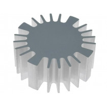 SK56925AL; Heatsink; LED; Ø: 60mm; H: 25mm; FISCHER ELEKTRONIK