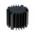 SK56950SA; Heatsink; LED; Ø: 60mm; H: 50mm; Colour: black; FISCHER ELEKTRONIK
