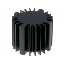 SK56950SA; Heatsink; LED; Ø: 60mm; H: 50mm; Colour: black; FISCHER ELEKTRONIK