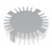 SK57015AL; Heatsink; LED; Ø: 70mm; H: 15mm; FISCHER ELEKTRONIK