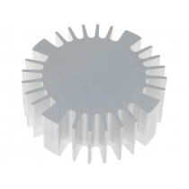 SK57025AL; Heatsink; LED; Ø: 70mm; H: 25mm; FISCHER ELEKTRONIK