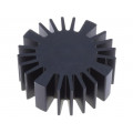 SK57720SA; Heatsink; LED; Ø: 50mm; H: 20mm; Colour: black; FISCHER ELEKTRONIK SK57720SA; Heatsink; LED; Ø: 50mm; H: 20mm; Colour: black; FISCHER ELEKTRONIK
