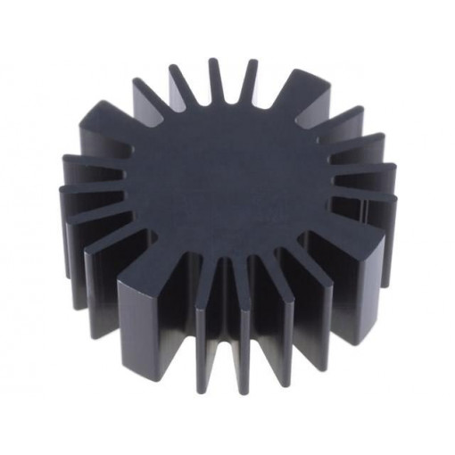 SK57720SA; Heatsink; LED; Ø: 50mm; H: 20mm; Colour: black; FISCHER ELEKTRONIK