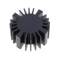 SK57725SA; Heatsink; LED; Ø: 50mm; H: 25mm; Colour: black; FISCHER ELEKTRONIK