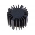 SK57737.5SA; Heatsink; LED; Ø: 50mm; H: 37.5mm; Colour: black; FISCHER ELEKTRONIK SK57737.5SA; Heatsink; LED; Ø: 50mm; H: 37.5mm; Colour: black; FISCHER ELEKTRONIK