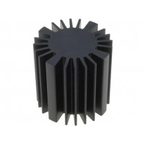 SK57750SA; Heatsink; LED; Ø: 50mm; H: 50mm; Colour: black; FISCHER ELEKTRONIK