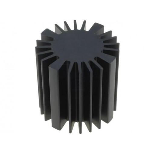 SK57750SA; Heatsink; LED; Ø: 50mm; H: 50mm; Colour: black; FISCHER ELEKTRONIK
