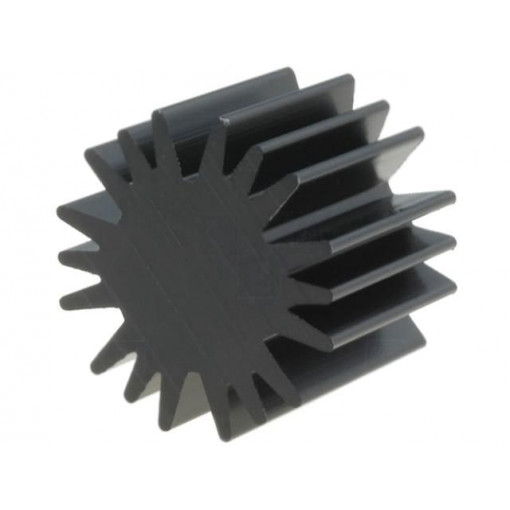 SK58515SA; Heatsink; LED; Ø: 20mm; H: 15mm; 6.3K/W; Colour: black; FISCHER ELEKTRONIK