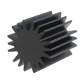SK58520SA; Heatsink; LED; Ø: 20mm; H: 20mm; Colour: black; FISCHER ELEKTRONIK