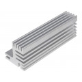 SK 609 84 AL; Heatsink: extruded; TO220; natural; L: 84mm; W: 30mm; H: 31mm; 5.5K/W; FISCHER ELEKTRONIK