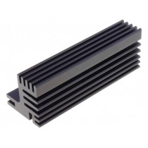 SK 609 84 SA; Heatsink: extruded; TO220; black; L: 84mm; W: 30mm; H: 31mm; 5.5K/W; FISCHER ELEKTRONIK