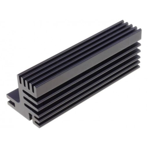 SK 609 84 SA; Heatsink: extruded; TO220; black; L: 84mm; W: 30mm; H: 31mm; 5.5K/W; FISCHER ELEKTRONIK