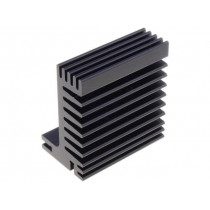 SK 610 50 SA; Heatsink: extruded; TO220; black; L: 50mm; W: 55mm; H: 31mm; 5.8K/W; FISCHER ELEKTRONIK
