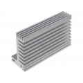 SK 610 84 AL; Heatsink: extruded; TO220; natural; L: 84mm; W: 55mm; H: 31mm; 5K/W; FISCHER ELEKTRONIK