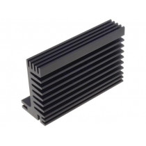 SK 610 84 SA; Heatsink: extruded; TO220; black; L: 84mm; W: 55mm; H: 31mm; 5K/W; FISCHER ELEKTRONIK