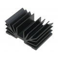 SK65/37,5/SA1XM3; Heatsink: extruded; SOT32; black; L: 37.5mm; W: 54mm; 5.5K/W; FISCHER ELEKTRONIK