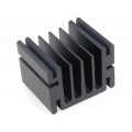 SK68-37SA; Heatsink: extruded; TO220; black; L: 37.5mm; W: 46mm; H: 33mm; FISCHER ELEKTRONIK