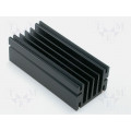 SK68-75SA; Heatsink: extruded; TO220; black; L: 75mm; W: 46mm; H: 33mm; aluminium; FISCHER ELEKTRONIK