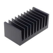 SK 92 50 SA; Heatsink: extruded; grilled; black; L: 50mm; W: 100mm; H: 40mm; FISCHER ELEKTRONIK
