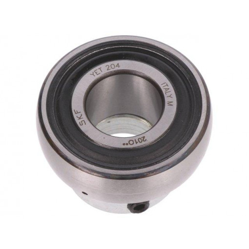YET 204 SKF; Bearing: Y; with grub screws; Øint: 20mm; Øout: 47mm; W: 21mm; SKF