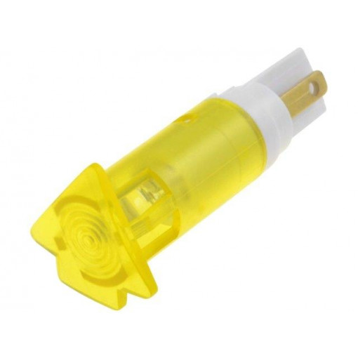 SKIH10122; Indicator: LED; flat; 12÷14VAC; Cutout: Ø10.2mm; polycarbonate; SIGNAL-CONSTRUCT